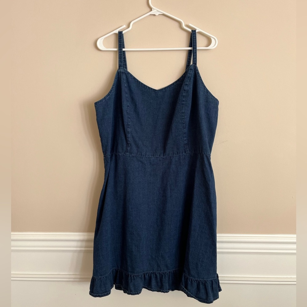 OLD NAVY blue cotton denim sundress size XL